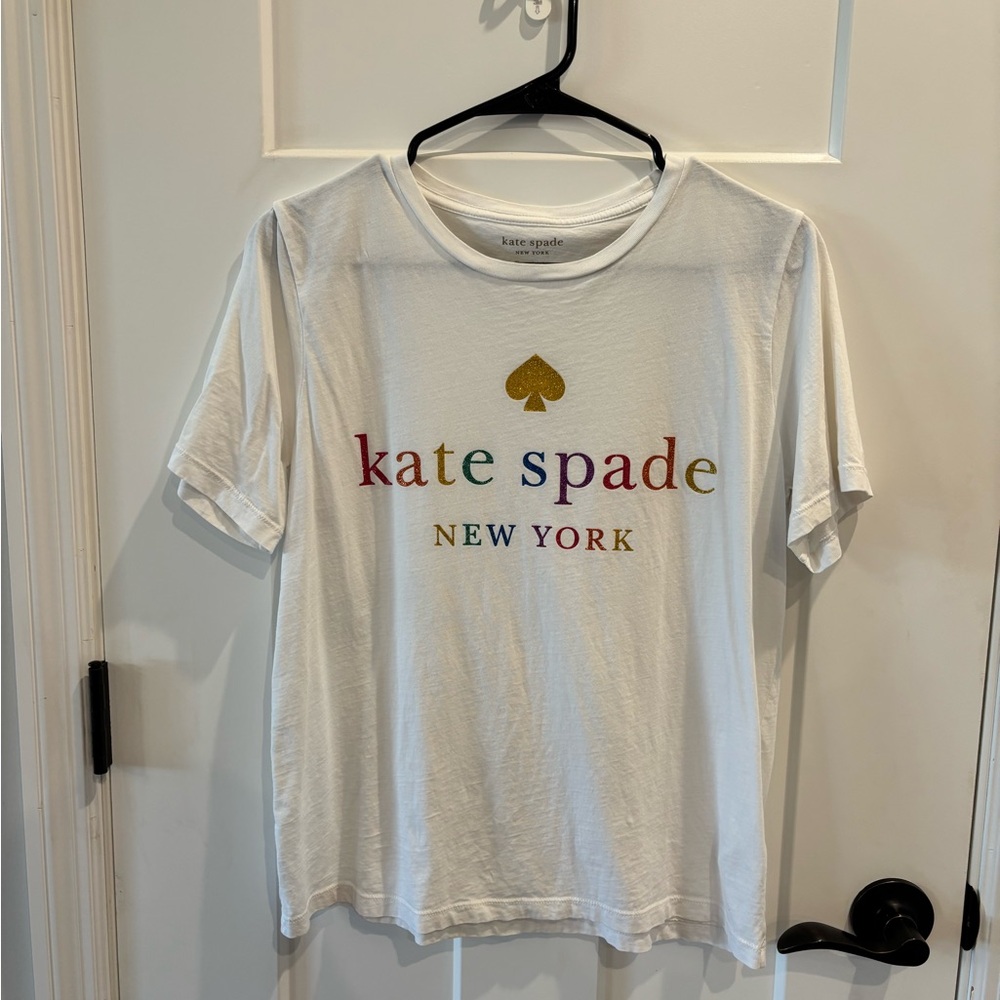 Kate Spade Multi-Colored Glitter Tee